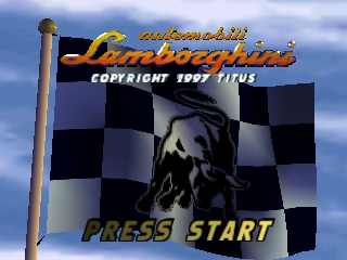 Automobili Lamborghini title screen for Nintendo 64